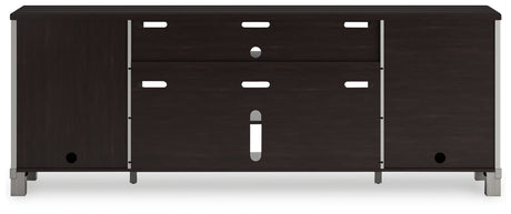 Darborn - Gray / Brown - XL TV Stand W/Fireplace Option by Signature Design by Ashley® | Bel Furniture
