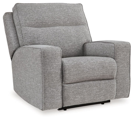 Biscoe - Pewter - Power Recliner /Adj Headrest by Signature Design by Ashley® | Bel Furniture