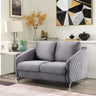 Sofia - Velvet Modern Chic Loveseat Couch by Lilola Home | Bel Furniture