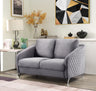Sofia - Velvet Modern Chic Loveseat Couch by Lilola Home | Bel Furniture