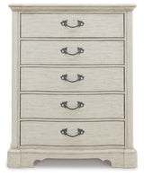 Arlendyne - Antique White - Five Drawer Chest by Signature Design by Ashley® | Bel Furniture
