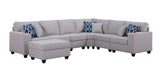 Cooper - Comfort Sectional Sofa With Ottomans And Cupholder
