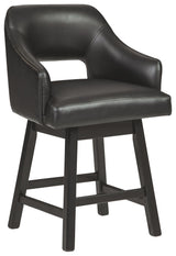Tallenger - Upholstered Swivel Barstool (Set of 2) by Signature Design by Ashley® | Bel Furniture