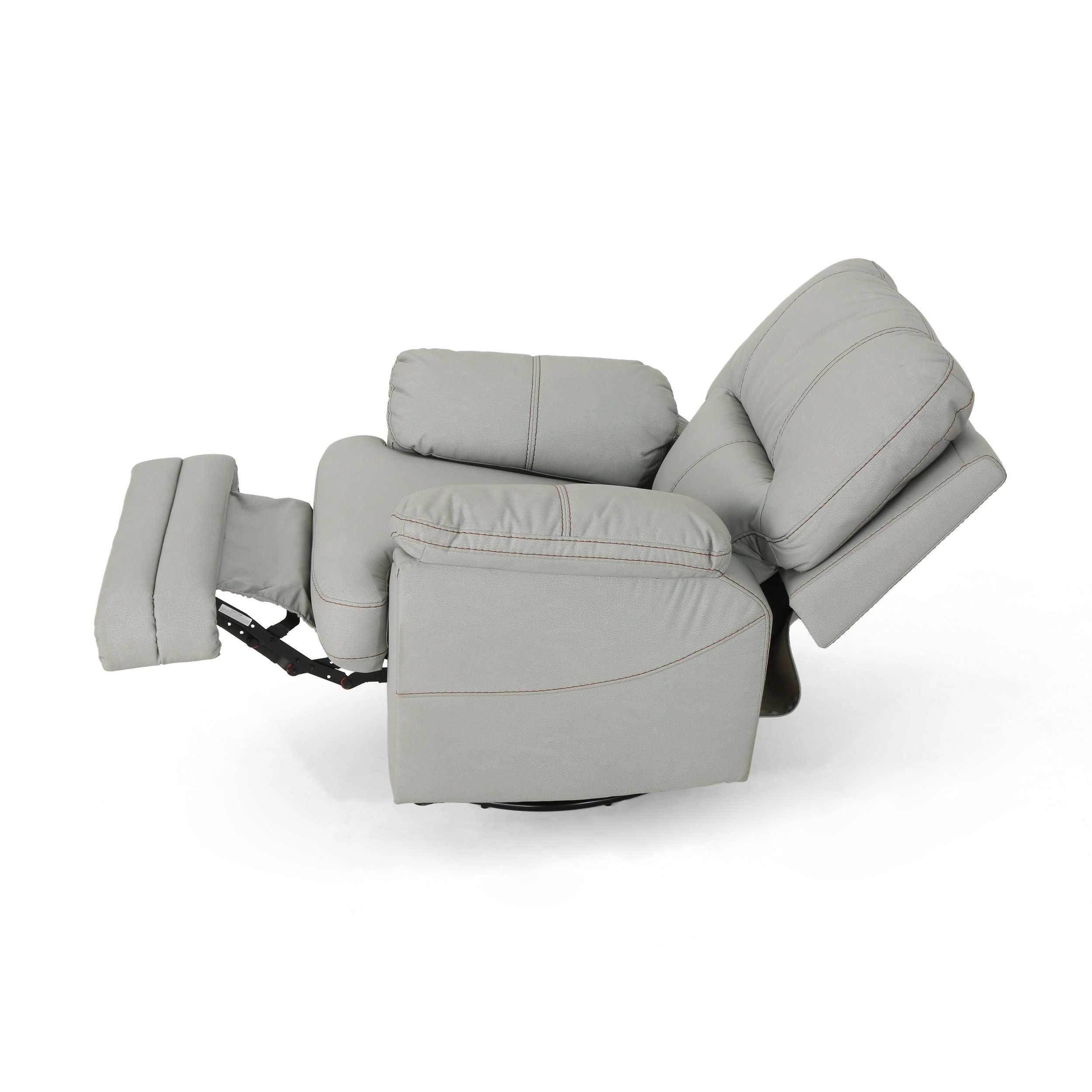 Wide - Faux Leather Manual Swivel Standard Recliner