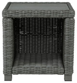 Elite Park - Gray - Square End Table by Signature Design by Ashley® | Bel Furniture