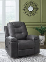 Stockworth - Granite - Rocker Recliner by Signature Design by Ashley® | Bel Furniture