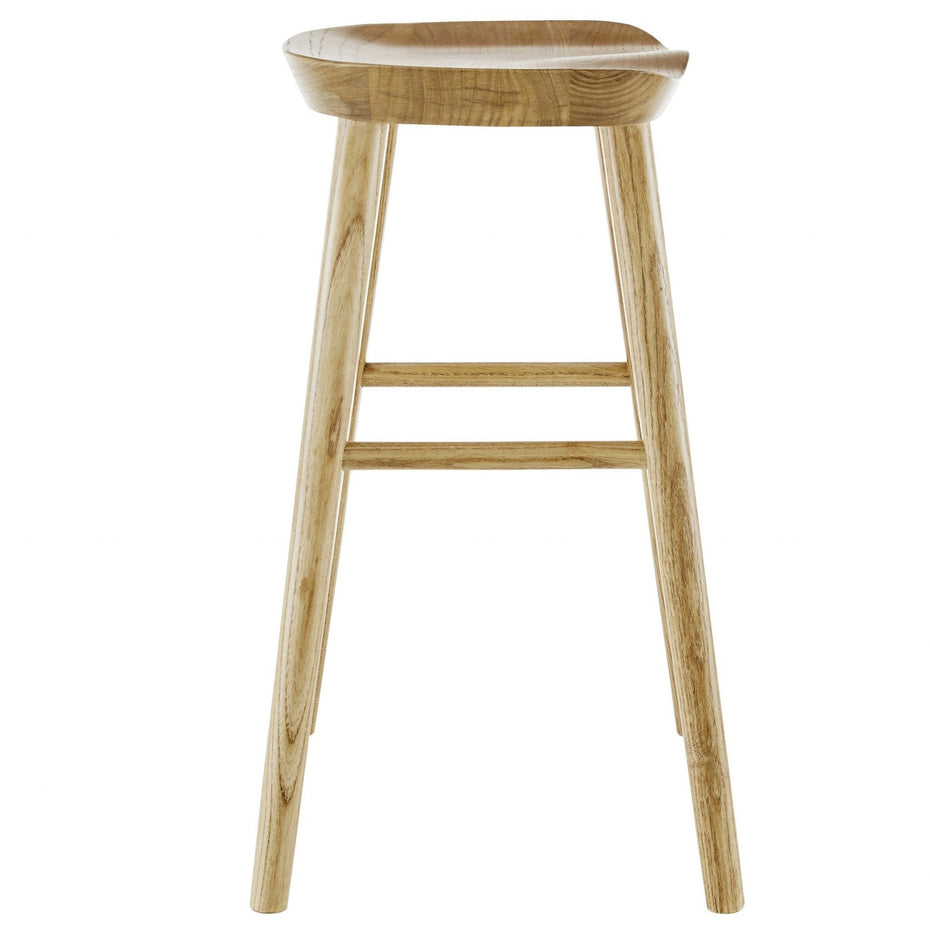 Backless Bar Height Bar Chair - Natural