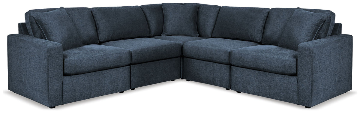 Modmax - Ink - Sectional Blue 5 Pc. Sectional by Signature Design by Ashley® | Bel Furniture