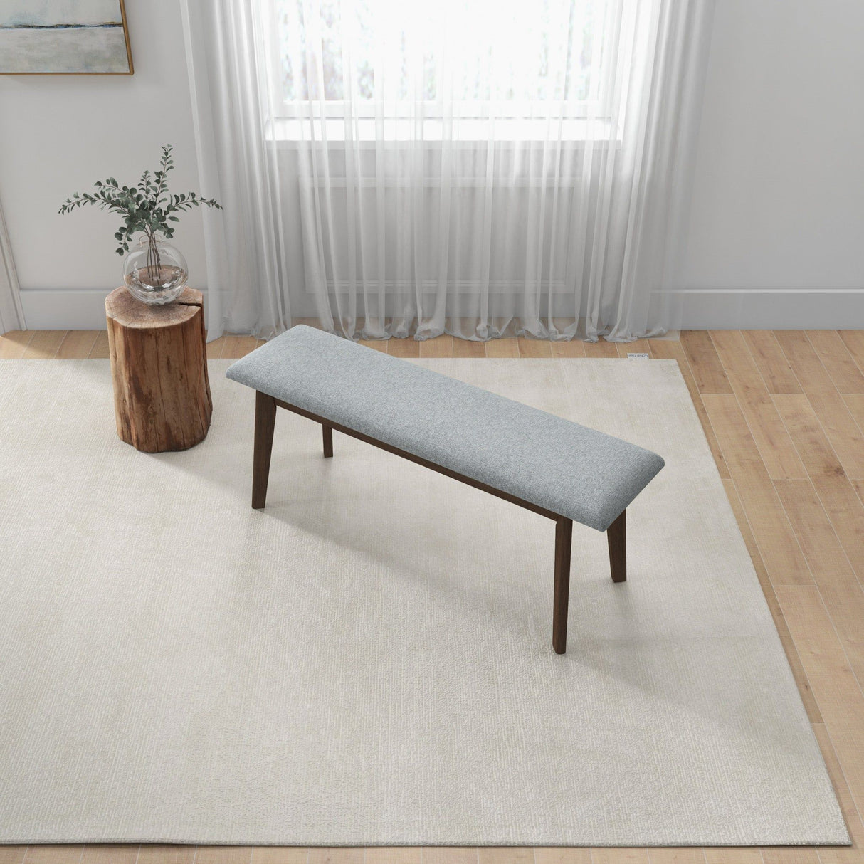Carlos - Upholstered Bench by Ashcroft Furniture | Bel Furniture