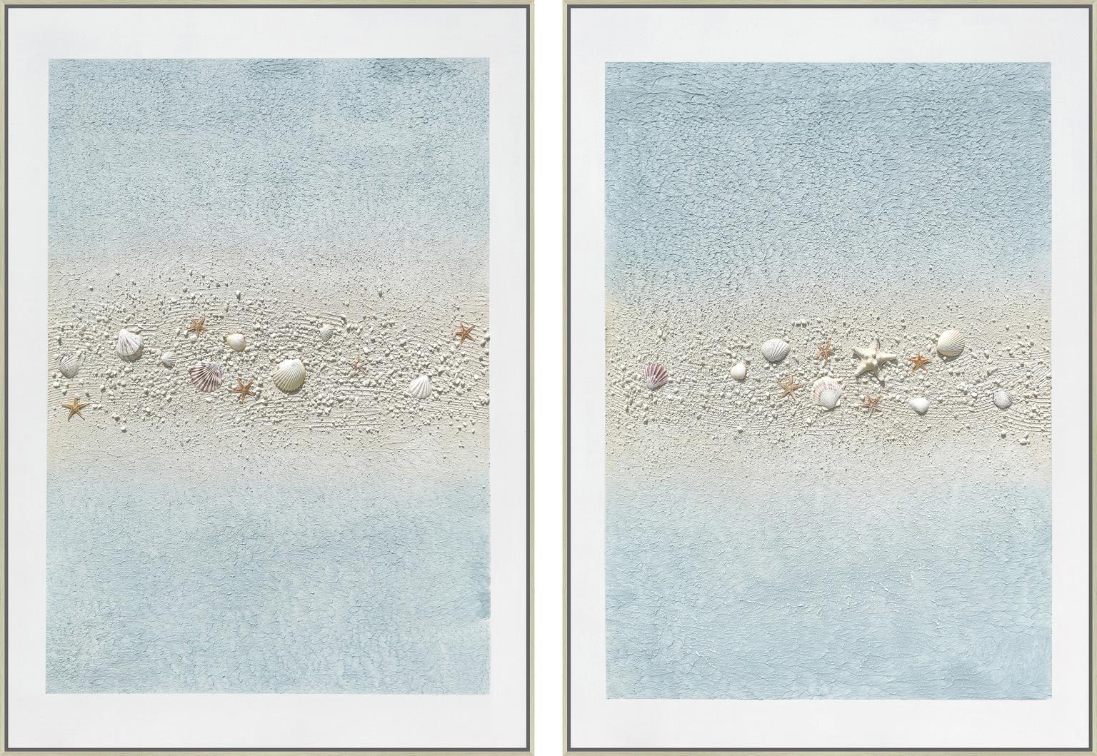 Beach Abstract (Set of 2) - White