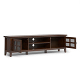 Artisan - Low TV Media Stand - Brown by Simpli-Home | Bel Furniture