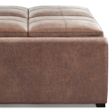 Avalon - Square Coffee Table, Storage Ottoman - view 26