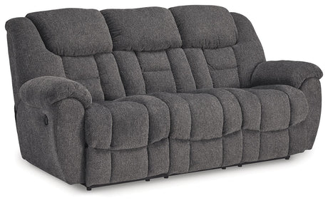 Foreside - Charcoal - Reclining Sofa by Signature Design by Ashley® | Bel Furniture