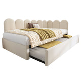 Upholstered Daybed With Metal Slatted Base