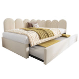 Upholstered Daybed With Pull-Out Bed