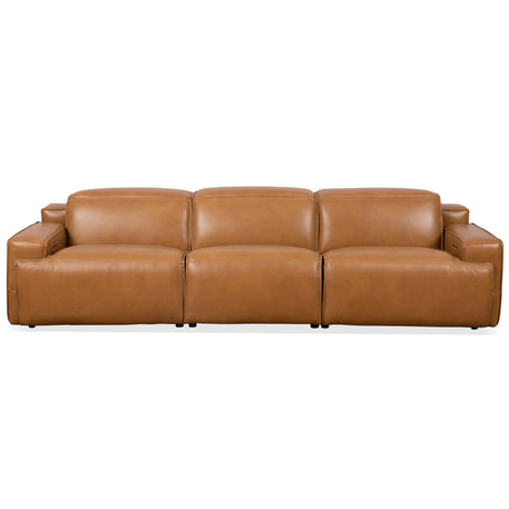 Urbana - Triple Power Recliner Sofa - Tan - view 5