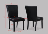 Tanner - Side Chair (Set of 2) - Black by Crown Mark | Bel Furniture