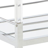 Chaseton - Clear / Silver Finish - Bar Cart by Signature Design by Ashley® | Bel Furniture