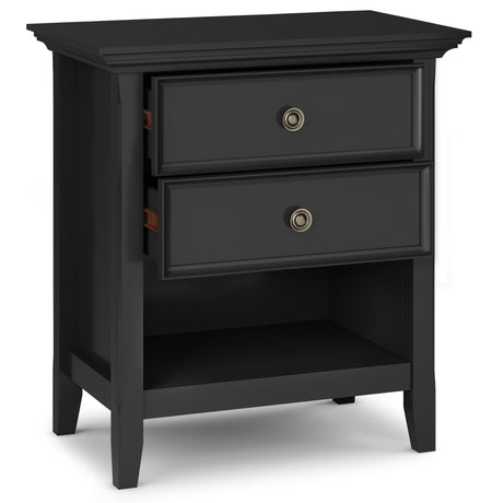 Amherst - Bedside Table, Handcrafted by Simpli-Home | Bel Furniture