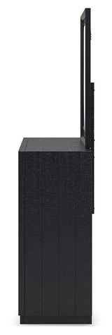 Londer - Black - Dresser And Mirror by Millennium® by Ashley | Bel Furniture