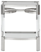 Chaseton - Accent Table - Clear / Silver Finish
