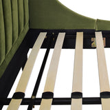 Aspen - Vertical Tufted Modern Headboard Platform Bed Set by Jennifer Taylor Home | Bel Furniture