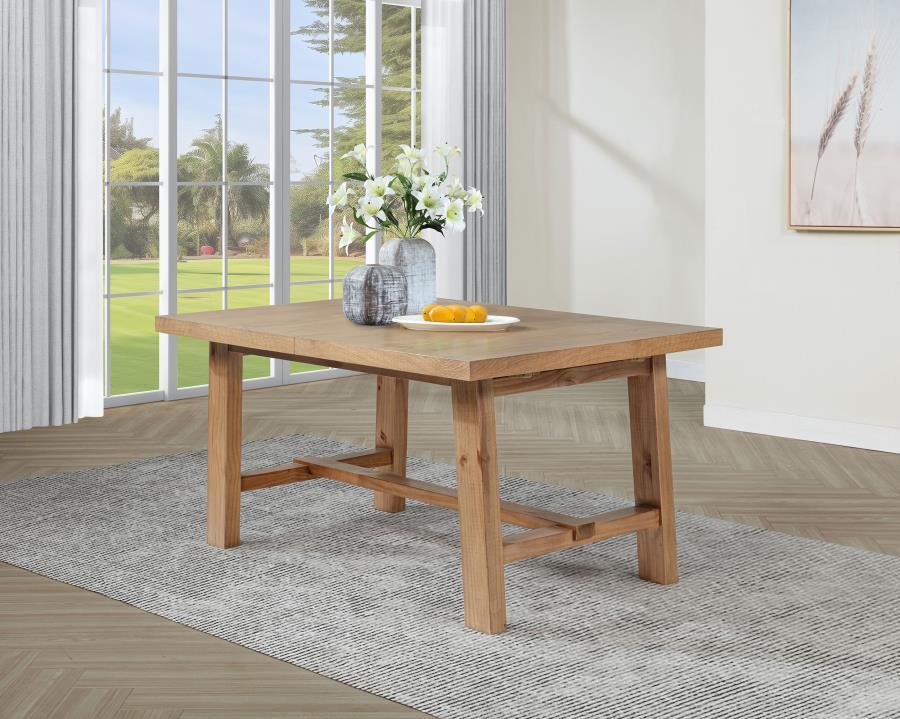 Middleton - Extension Leaf Dining Table - Natural Brown by Coaster Fine Furniture | Bel Furniture