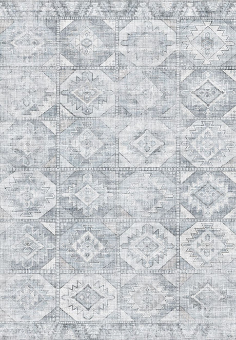 Toucan - Washable Non - Slip Area Rug - Silver by Icona Home Decor | Bel Furniture