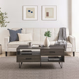 Modern Hairpin Leg Coffee Table by Walker Edison | Bel Furniture