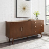Mid-Century Modern Minimalist 2 Door Sideboard by Walker Edison | Bel Furniture