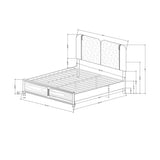 Brenda - Bed With LED Lighting