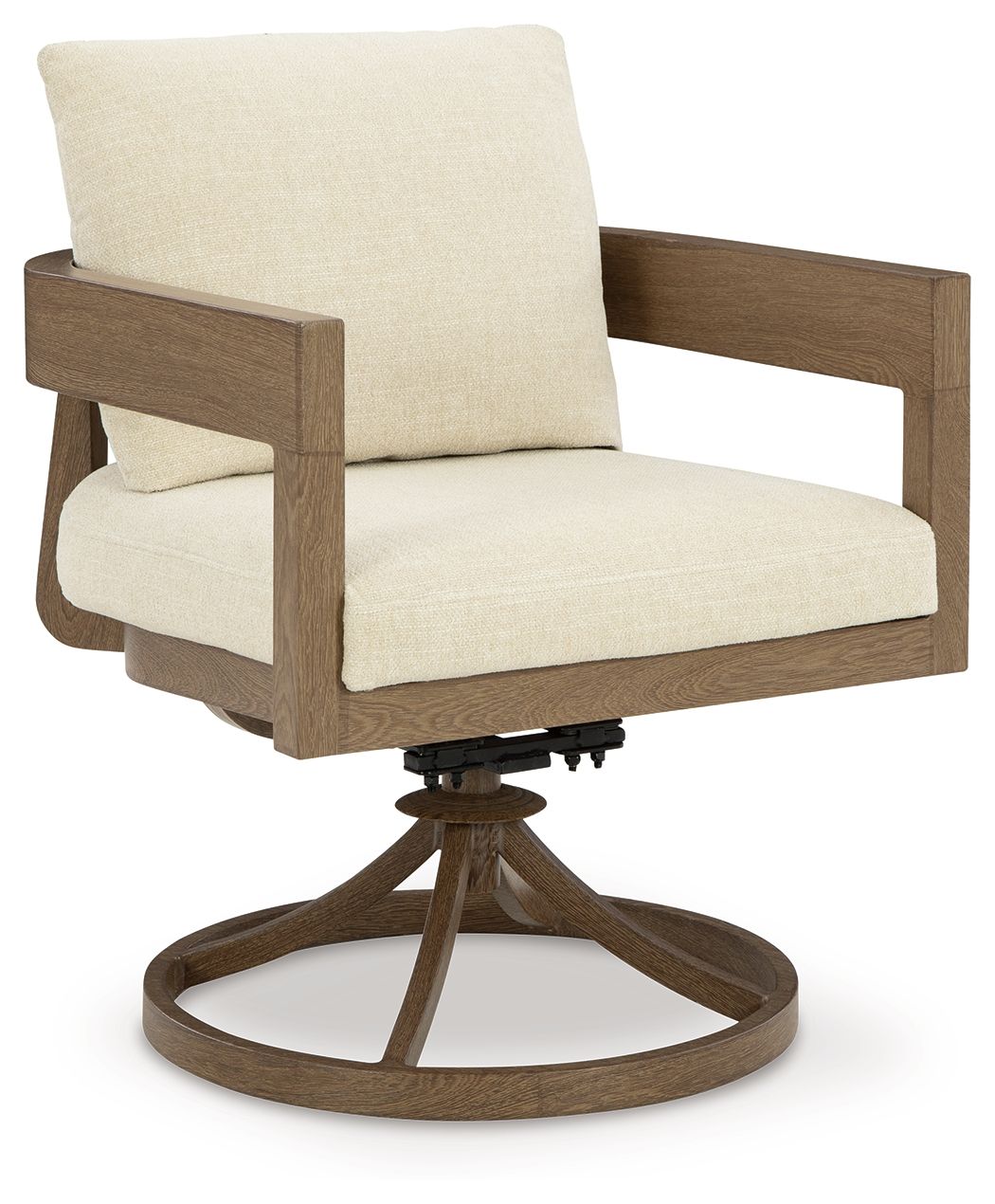 Serene Bay - Dark Brown / White - Swivel Chair With Cushion (Set of 2) by Signature Design by Ashley® | Bel Furniture