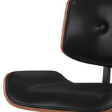 Holland - Adjustable Swivel Bar Stool - Black by Simpli-Home | Bel Furniture