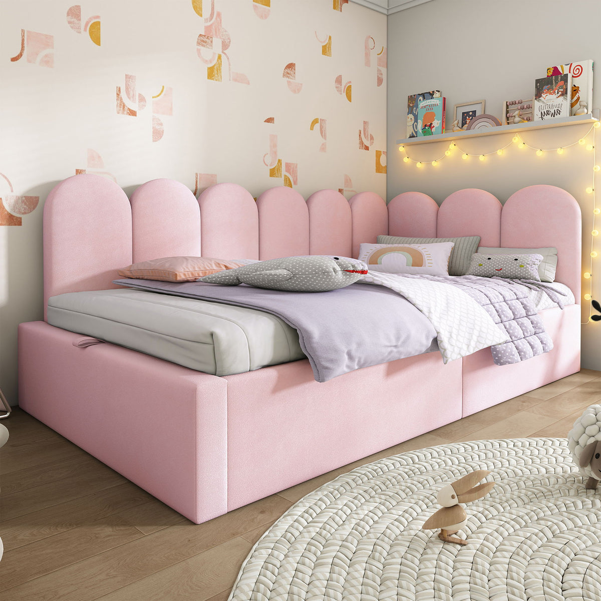 Upholstered Daybed With Hydraulic Storage