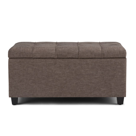 Sienna - Upholstered Storage Ottoman Bench - view 9