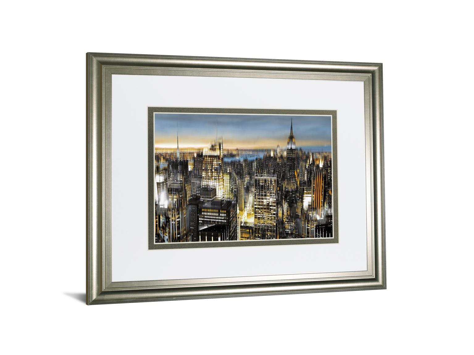 Big City By Alan Lambert - Framed Print Wall Art - Black