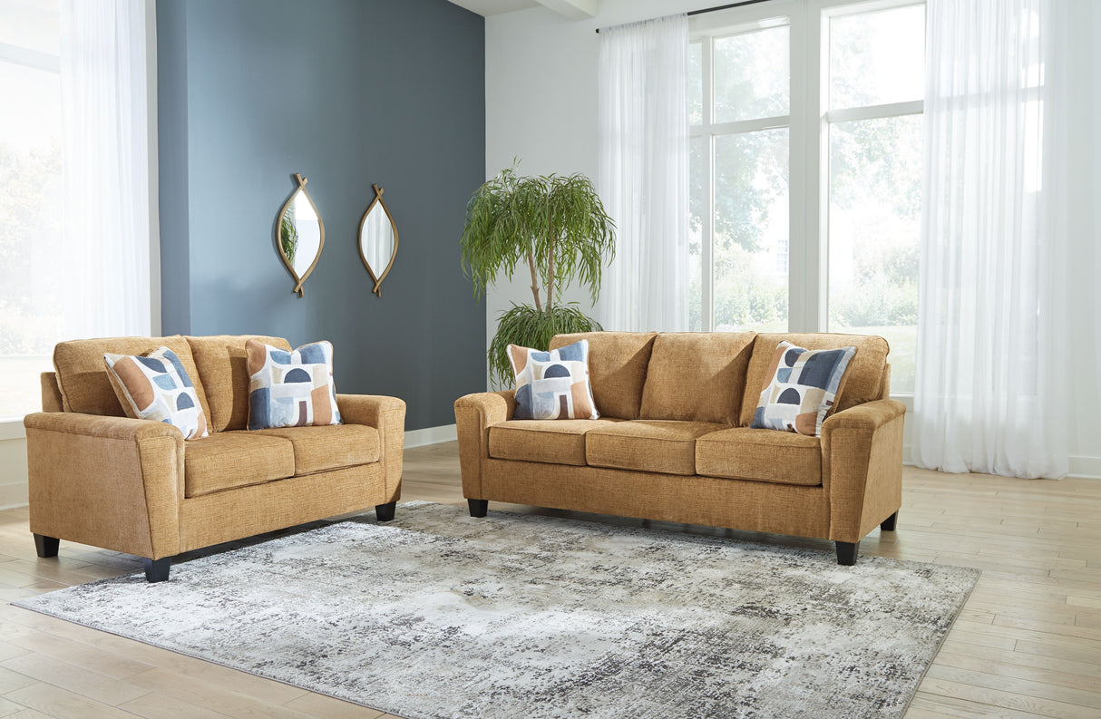 Erinslane - Living Room Set Light Brown 2 Pc. Sofa, Loveseat by Benchcraft® | Bel Furniture