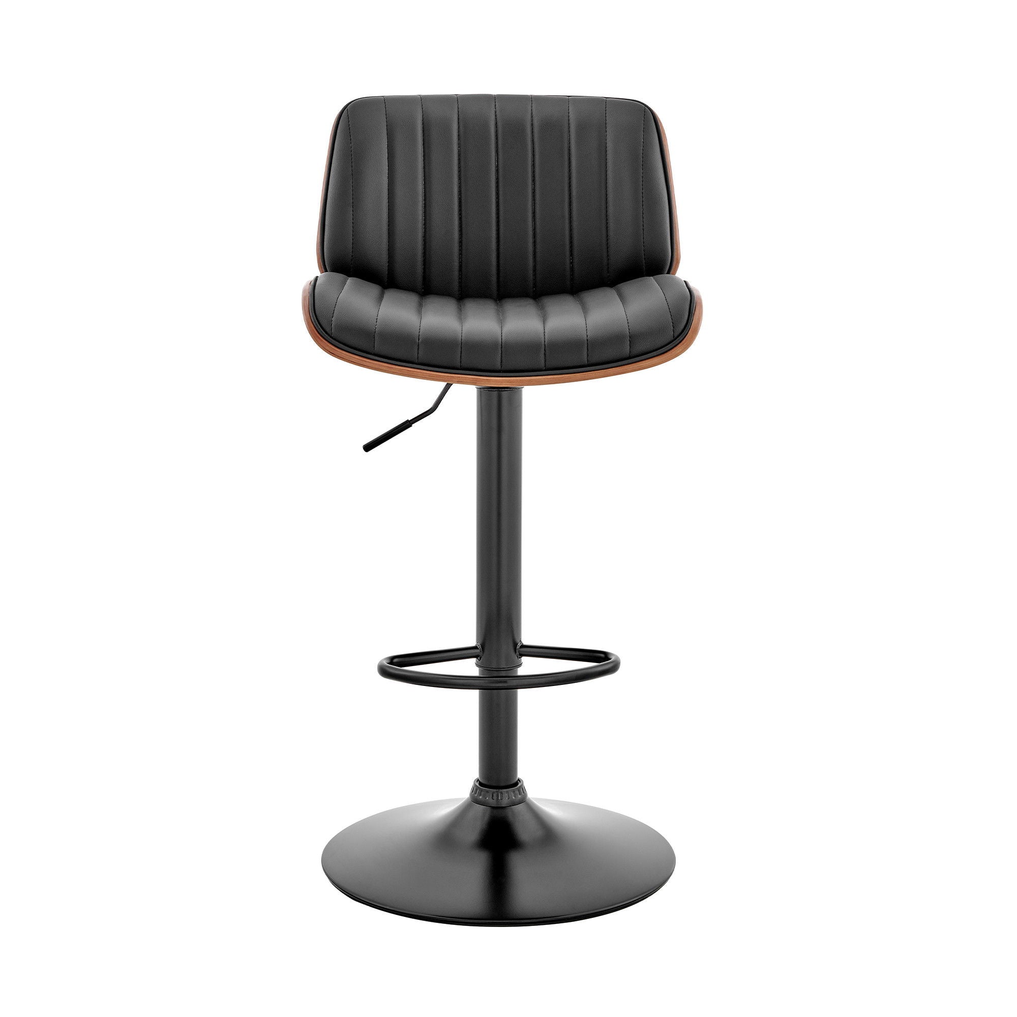 43" Swivel Adjustable Height Bar Chair - Black