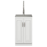 Darwin - Deluxe Laundry Cabinet With Pull-Out Faucet And Stainless Steel Sink