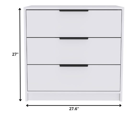 Dresser 3 Drawer - White