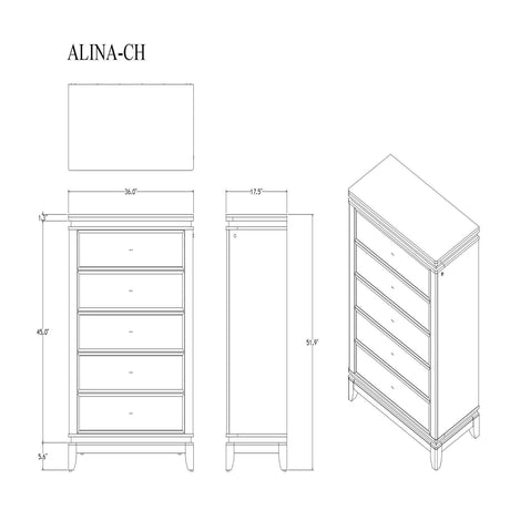 Adalid - Chest With LED Lighting - White - view 5