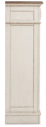 Realyn - Five Drawer Chest - White / Brown / Beige