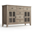 Artisan - Handcrafted Sideboard Buffet Dark Gray by Simpli-Home | Bel Furniture
