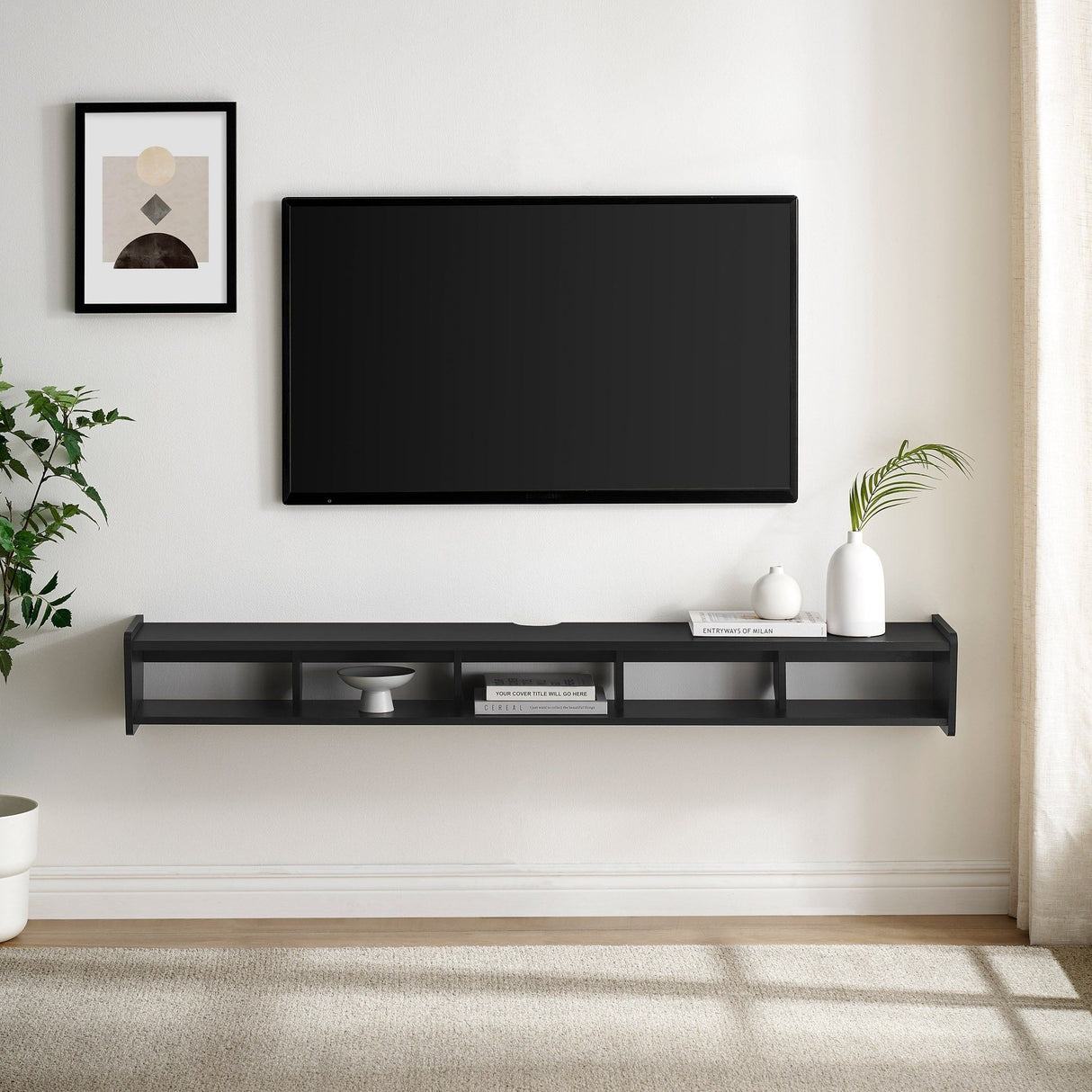 Modern Wall-Mounted Floating TV Stand by Walker Edison | Bel Furniture