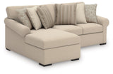 LadyMae - Sectional Beige 2 Pc. Left Arm Facing Corner Chaise Sectional by Benchcraft® | Bel Furniture