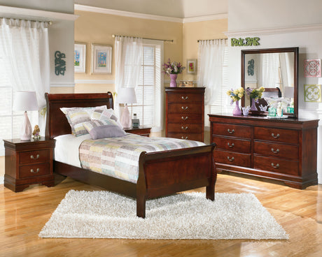 Alisdair - Reddish Brown - Two Drawer Night Stand by Signature Design by Ashley® | Bel Furniture