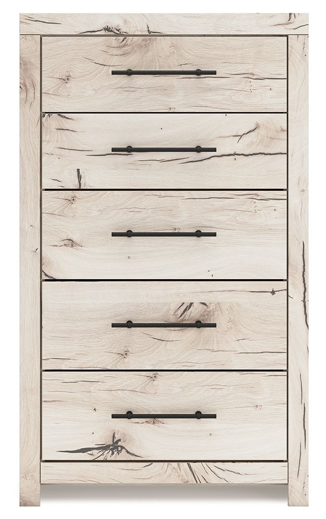 Lawroy - Light Natural - Five Drawer Chest by Benchcraft® | Bel Furniture