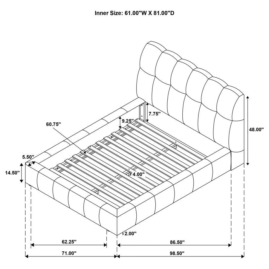 Nollet - Upholstered Platform Bed