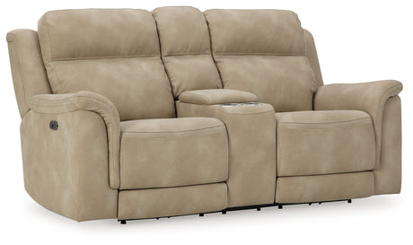 Next-Gen Durapella - Reclining Power Loveseat With Console