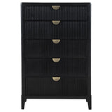 Brookmead - 5-Drawer Bedroom Chest - Black by Coaster Fine Furniture | Bel Furniture